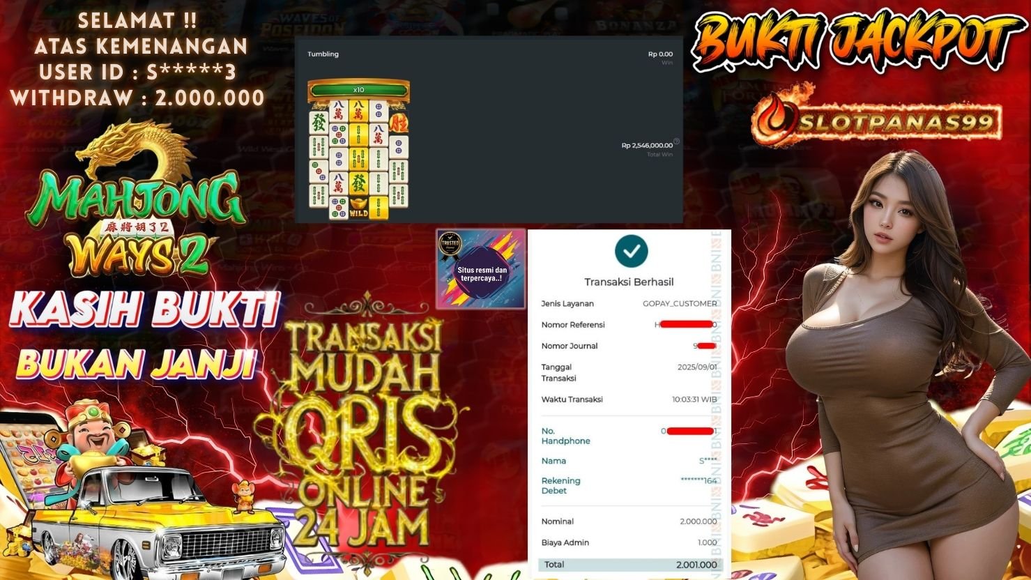 SLOTPANAS99 JACKPOT SLOT MAHJONG WAYS 2